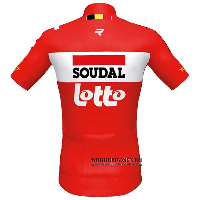 Abbigliamento Lotto Soudal 2020 Manica Corta e Pantaloncino Con Bretelle Rosso - Clicca l'immagine per chiudere